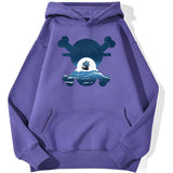 Skull Merry Hoodie Lila