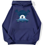 Skull Merry Hoodie Marineblau