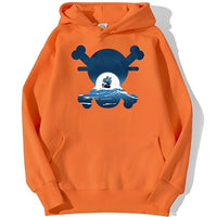 Skull Merry Hoodie Orange