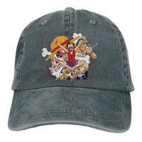 Skull Mugiwara Cap Dunkelgrau