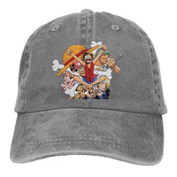 Skull Mugiwara Cap Grau