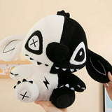 Stitch Schwarz Weiß Kuscheltier