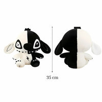 Stitch Schwarz Weiß Plüsch