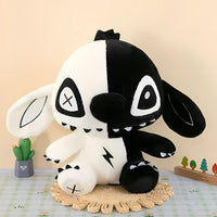 Stitch Schwarz Weiß Plüschtier