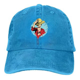 Strohhut Cap Blau
