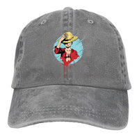 Strohhut Cap Grau