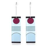 Demon Slayer Cosplay Tanjiro Ohrringe Ohrstecker Hellblau