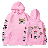 Totenkopf Hoodie Rosa