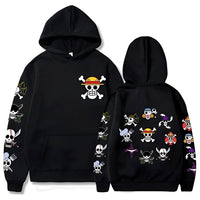 Totenkopf Hoodie Schwarz