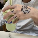 Trafalgar Law Tattoo Cosplay Haende