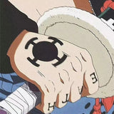 Trafalgar Law Tattoo Cosplay Klebetattoos