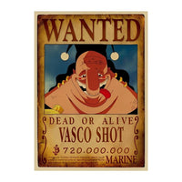 Vasco Shot Wanted Poster