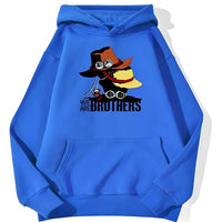 We Are Brothers Hoodie Blau
