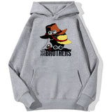 We Are Brothers Hoodie Grau