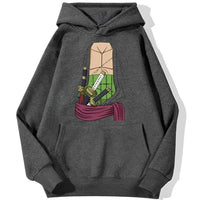 Zorro Chest Hoodie Dunkelgrau