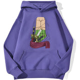 Zorro Chest Hoodie Lila
