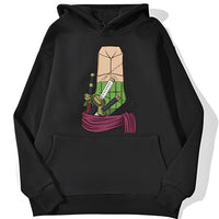 Zorro Chest Hoodie Schwarz