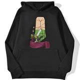 Zorro Chest Hoodie Schwarz
