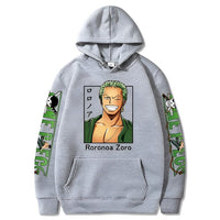Zorro Smile Hoodie Grau
