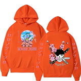Zorro Wano Kuni Hoodie Orange