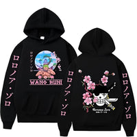Zorro Wano Kuni Hoodie Schwarz