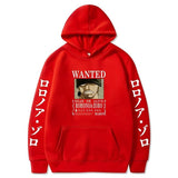 Zorro Wanted Hoodie Rot